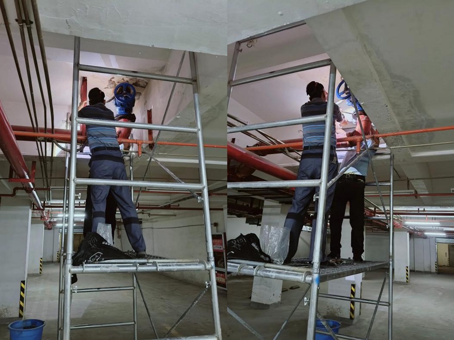 消防管道祛頑疾，物業(yè)搶修安人心